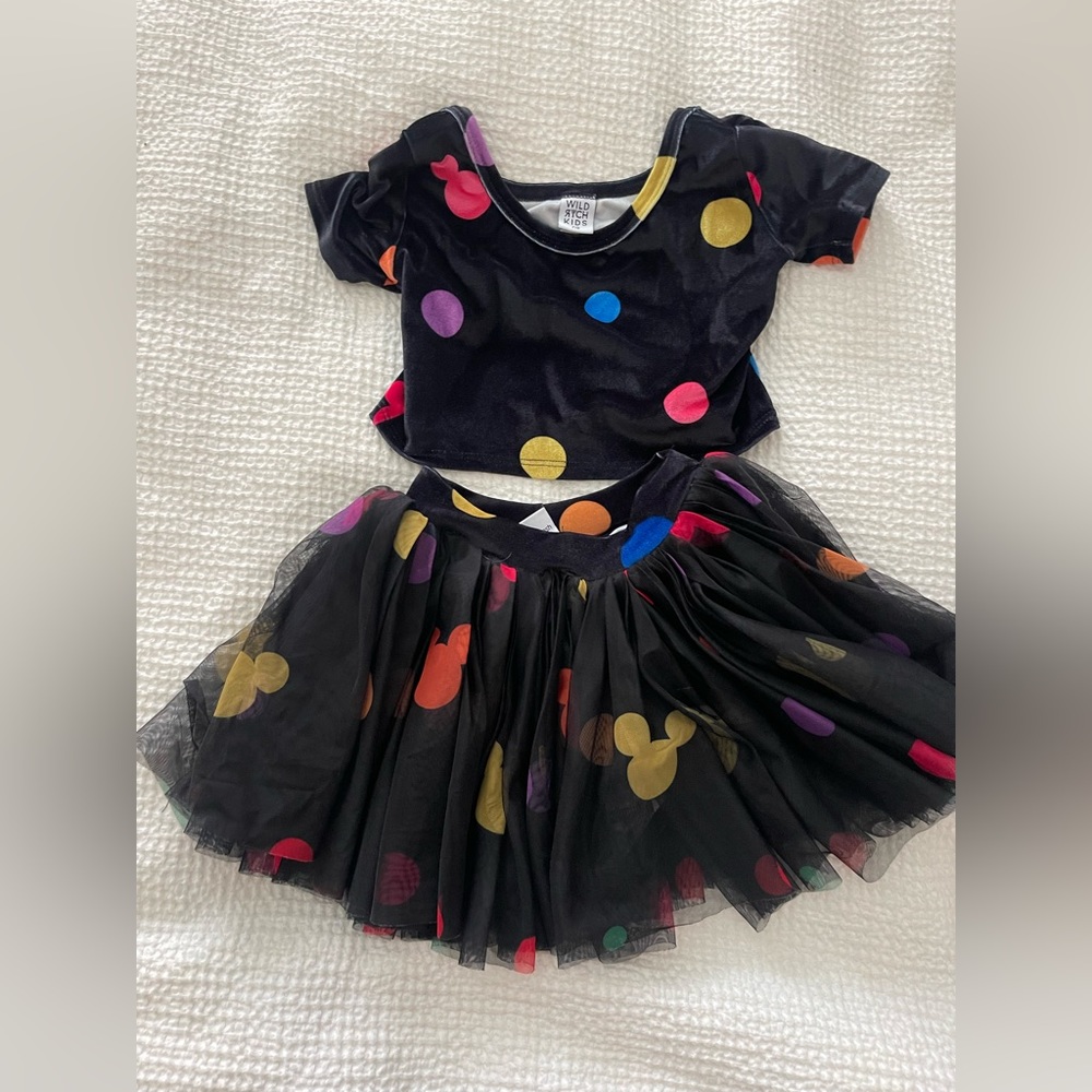 Wild Rich Kids Girls 7/8 Velvet Short Sleeve Tutu